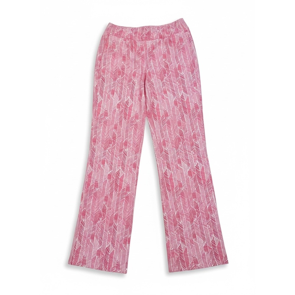 J. McLaughlin Carmel Pants Women Small Pink NWT Geometric Catalina Cloth